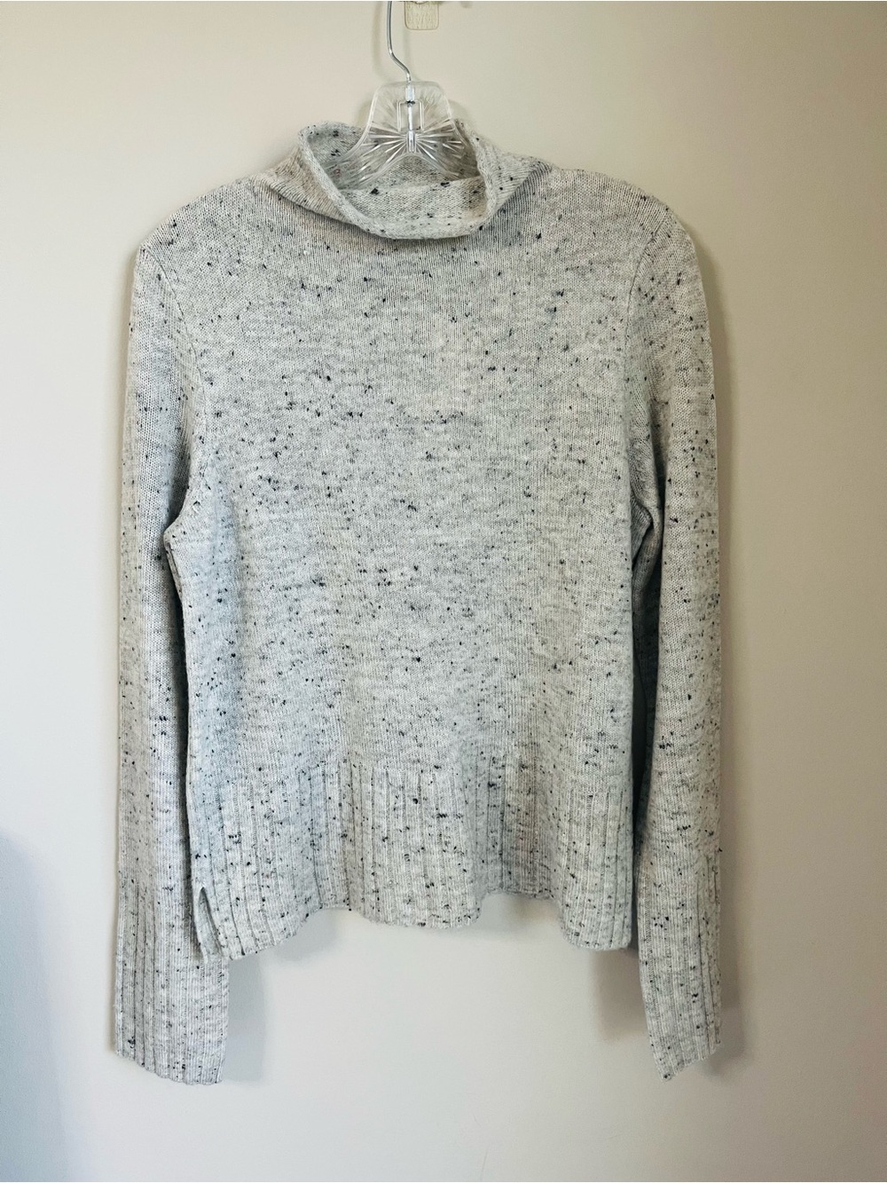 NWT Madewell Speckled Gray Mock neck Sweater
